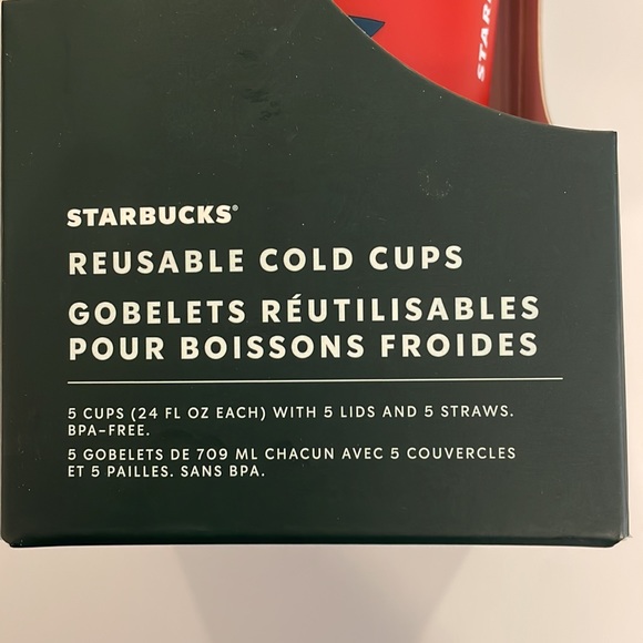 NEW Starbucks reusable cold cups with lids - Picture 3 of 3